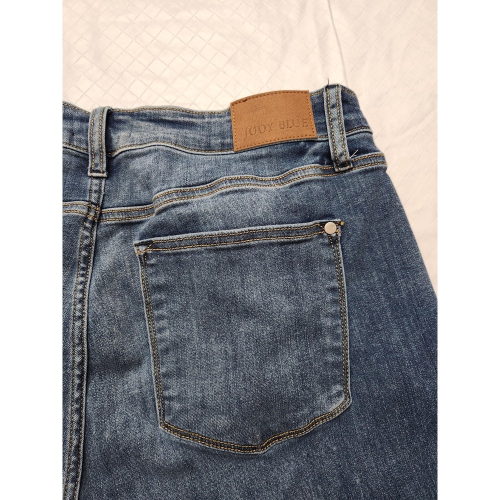 Judy Blue Jeans Womens 20W Blue Skinny Fit High Rise Stretch Medium Wash Denim - Picture 12 of 13